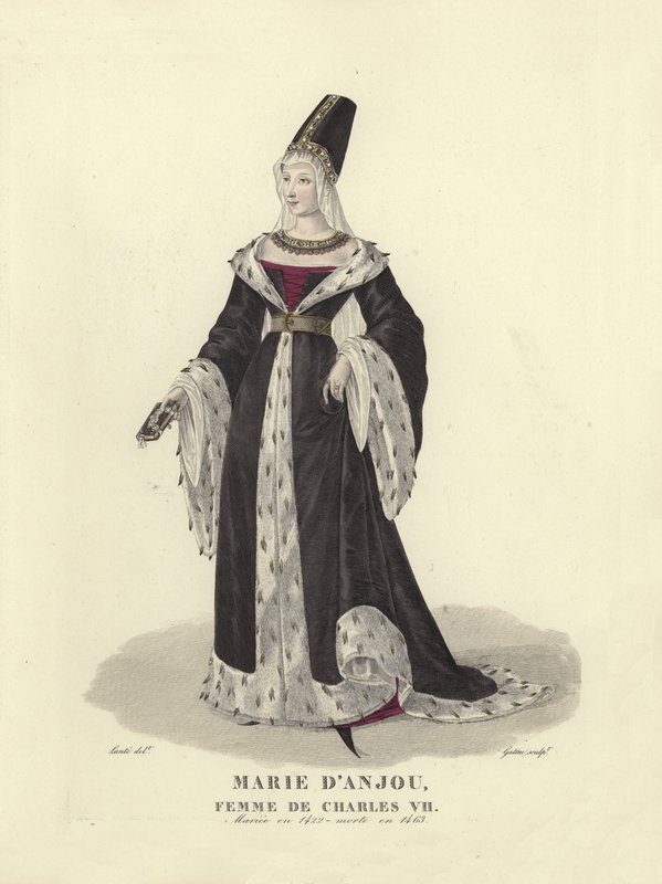 Marie de Anjou, esposa do rei Carlos VII da França de French School