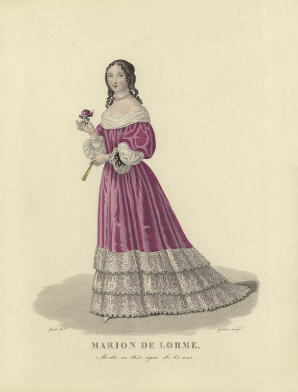 Marion de Lorme, cortesã francesa de French School
