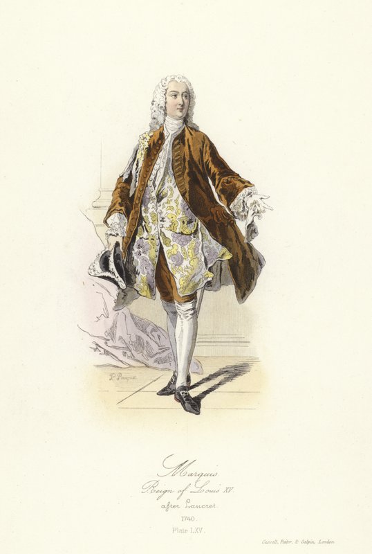 Marquês, reinado de Luís XV da França de French School