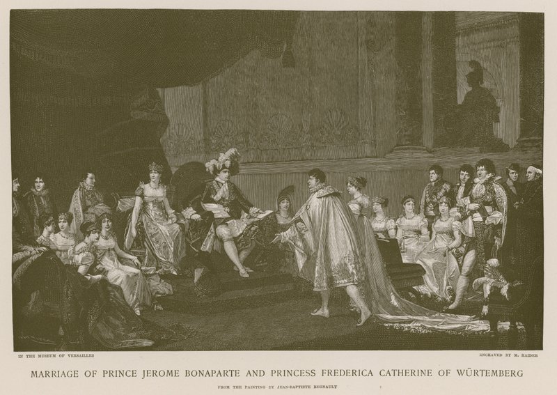 Casamento do príncipe Jerome Bonaparte e da princesa Frederica Catherine de Wurtemberg de French School