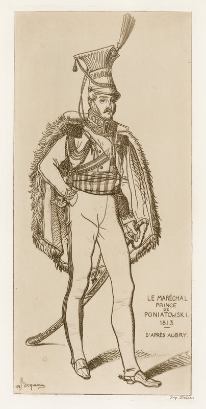 Marechal Prince Poniatowski, 1813 de French School