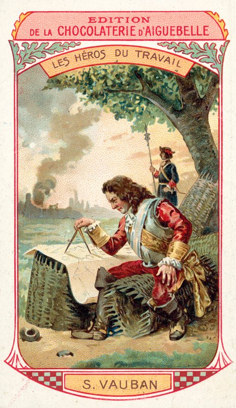 Marechal Vauban, engenheiro militar francês (chromolitho) de French School