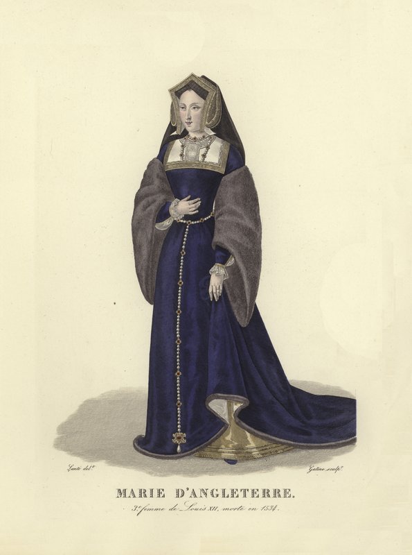 Maria da Inglaterra, terceira esposa do rei Luís XII da França de French School