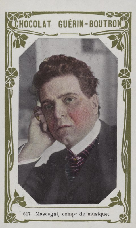 Mascagni, compositor musical (foto colorida) de French School