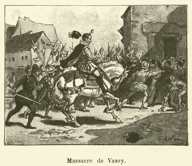 Massacre de Vassy (gravura) de French School