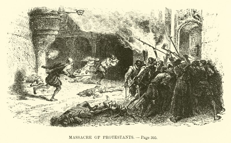 Massacre dos protestantes de French School