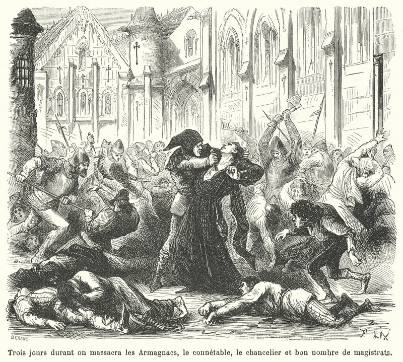 Massacre dos Armagnacs pelos borgonheses, Paris de French School