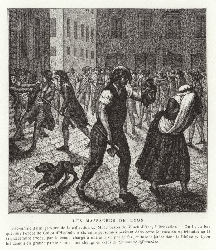 Massacres em Lyon, Revolução Francesa, dezembro de 1793 de French School