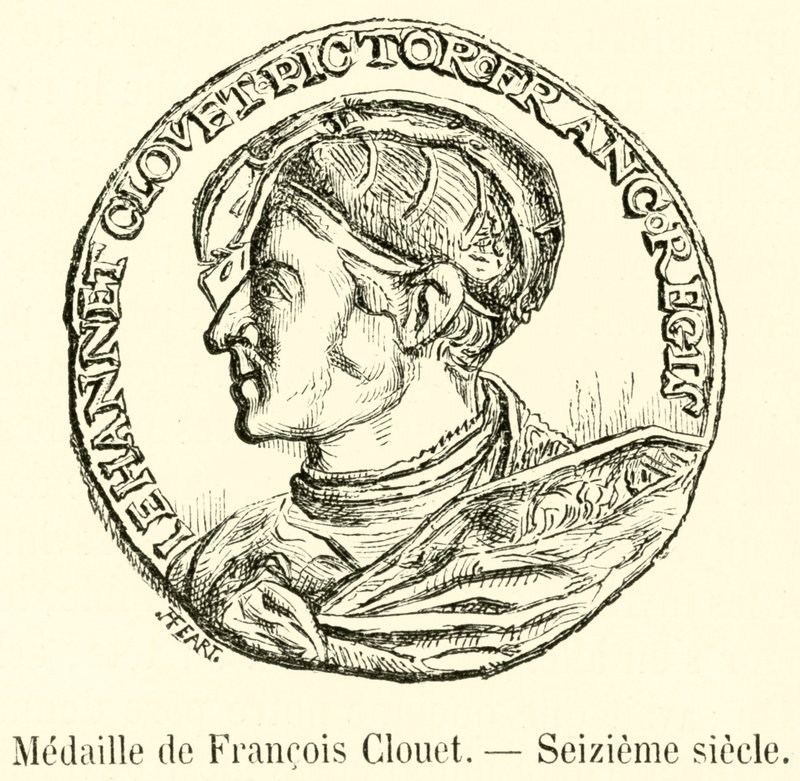 Medalha de François Clouet, século XVI (gravura) de French School