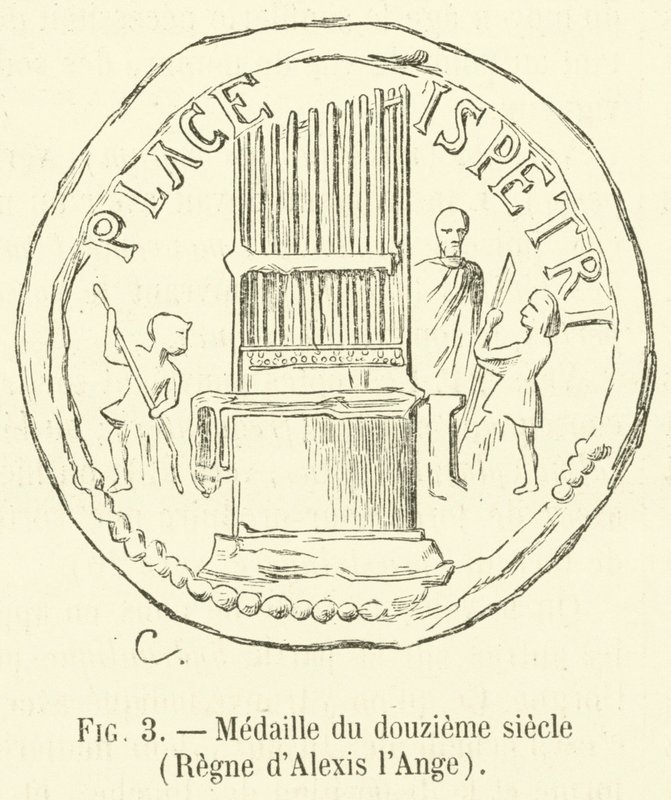 Medalha do século XII, Reinado de Alexis, o Anjo (gravura) de French School