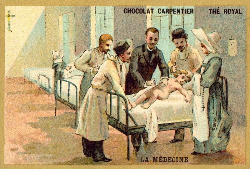 Medicina (chromolitho) de French School