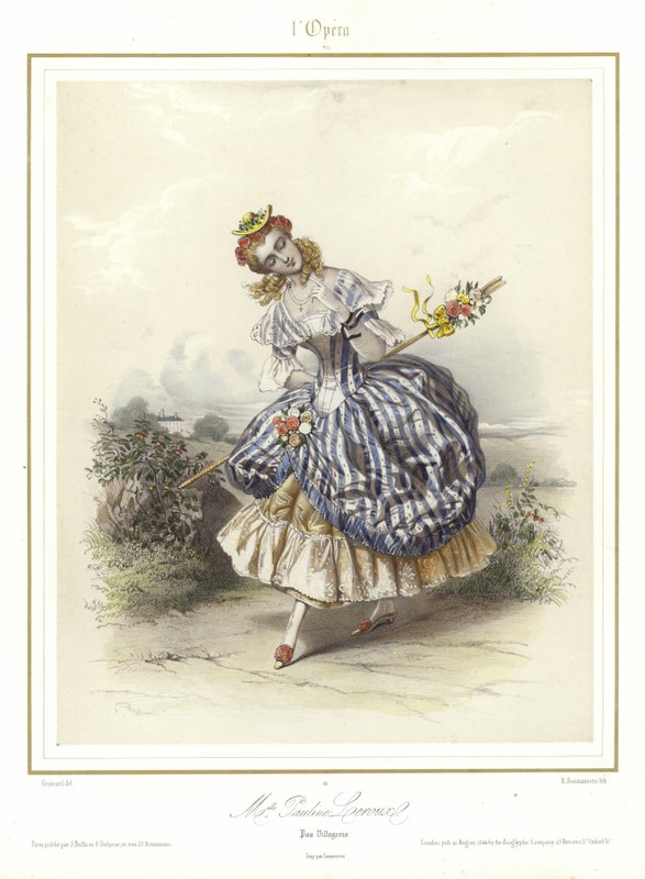 Miss Pauline Leroux em Pas Villageois de lOpera de French School