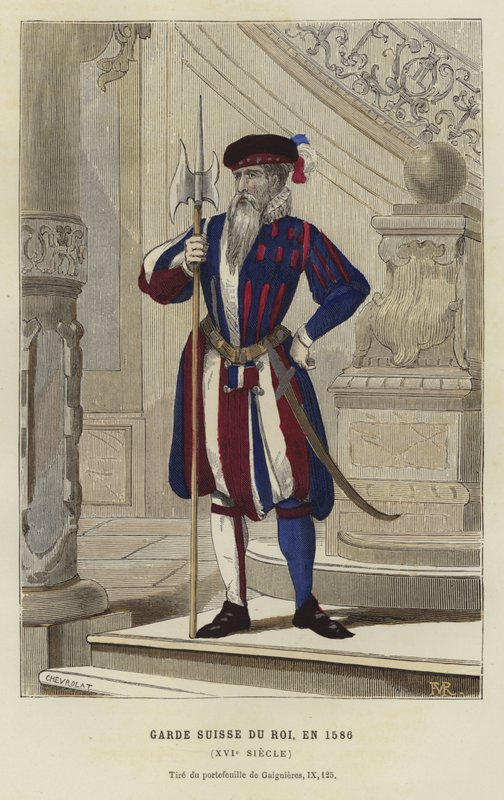 Membro da Guarda Suíça dos Reis, França, 1596 de French School