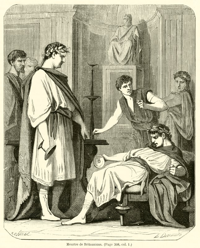 Assassinato de Britannicus (gravura) de French School