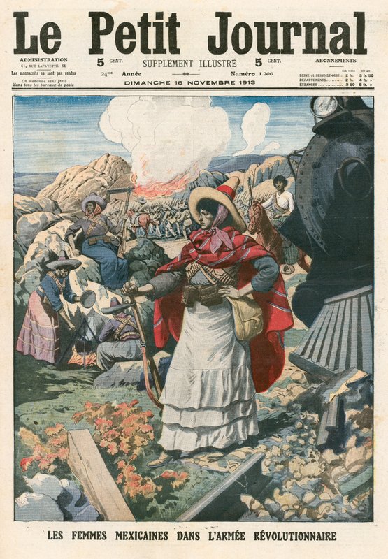 Mulheres mexicanas no exército revolucionário de French School