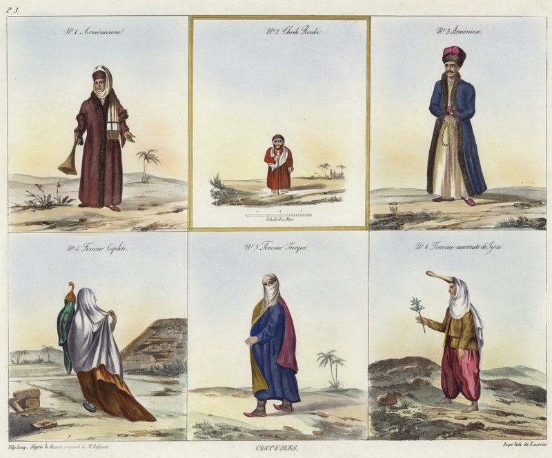 Trajes do Oriente Médio de French School
