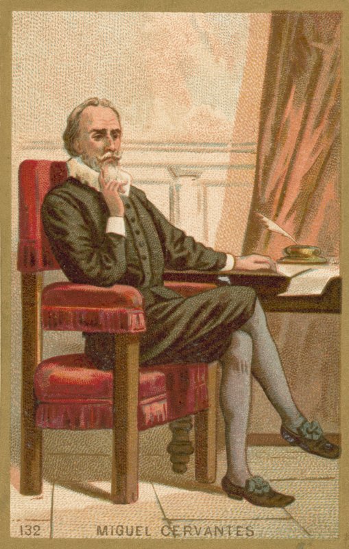 Miguel de Cervantes, romancista espanhol, poeta e dramaturgo de French School