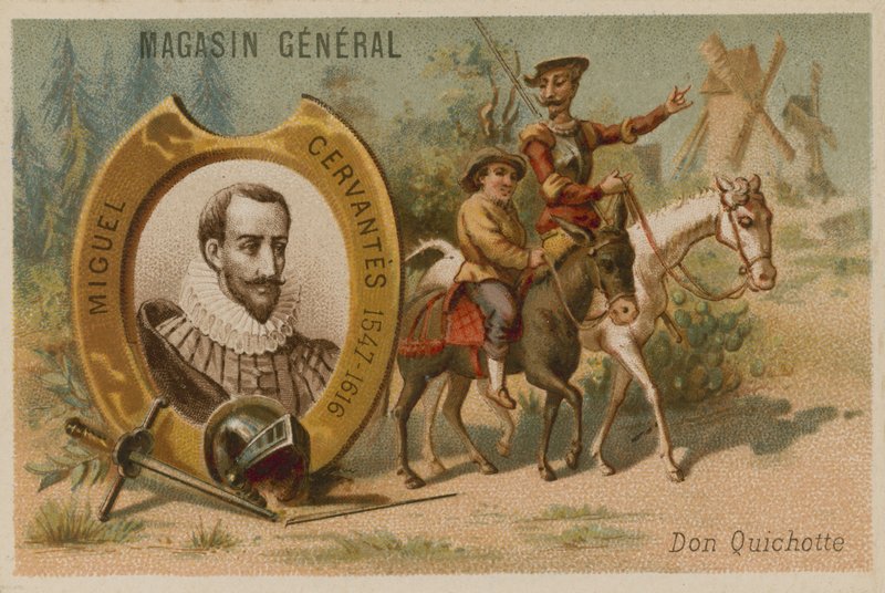 Miguel de Cervantes, romancista espanhol, poeta e dramaturgo de French School