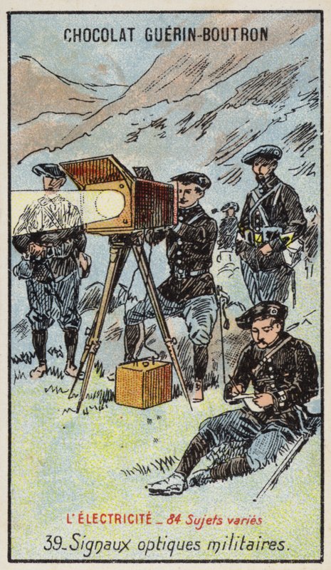 Sinais ópticos militares (chromolitho) de French School