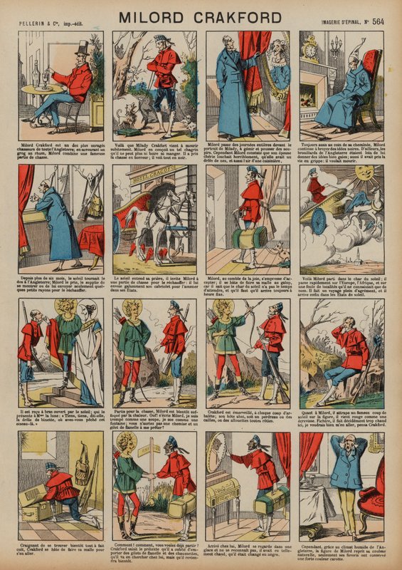 Milord Crakford (gravura colorida) de French School