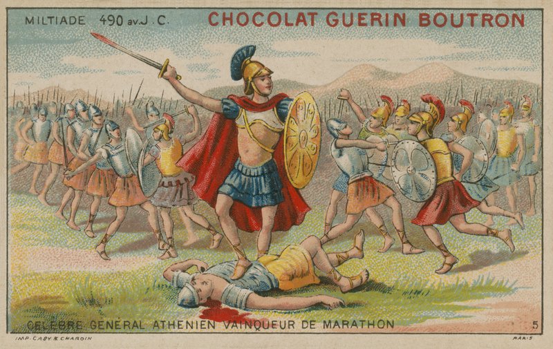 Miltíades, general ateniense e vencedor da Batalha de Maratona, 490 aC de French School