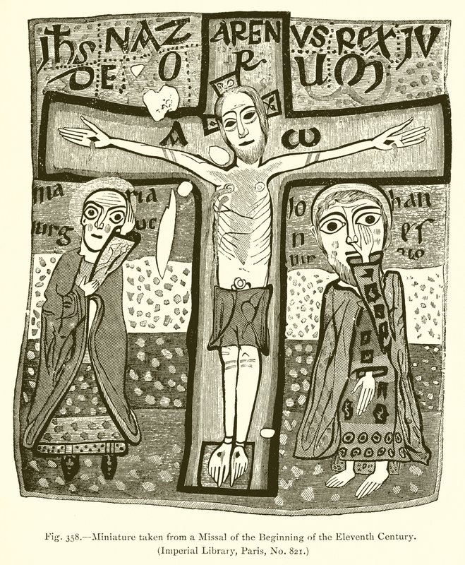 Miniatura tirada de um missal do começo do século XI de French School
