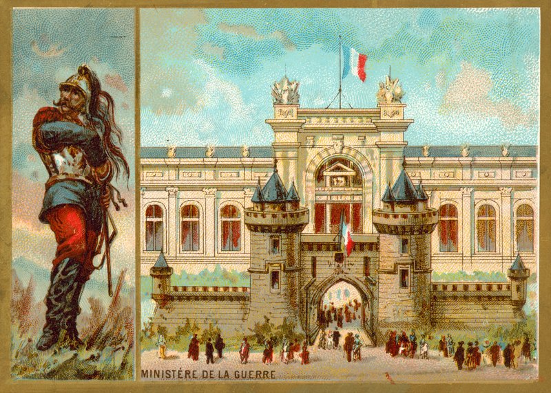 Ministério da Guerra, Paris (chromolitho) de French School
