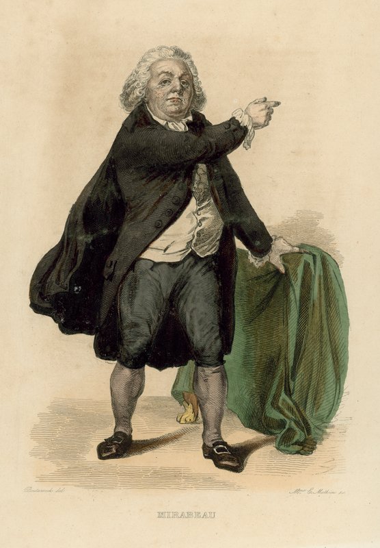 Mirabeau (gravura colorida) de French School