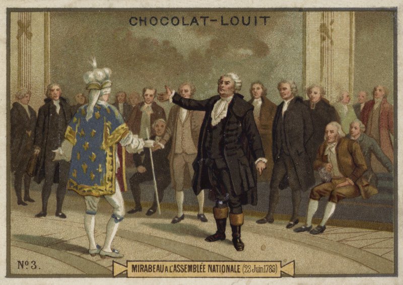 Mirabeau na Assembleia Nacional, 23 de junho de 1789 de French School