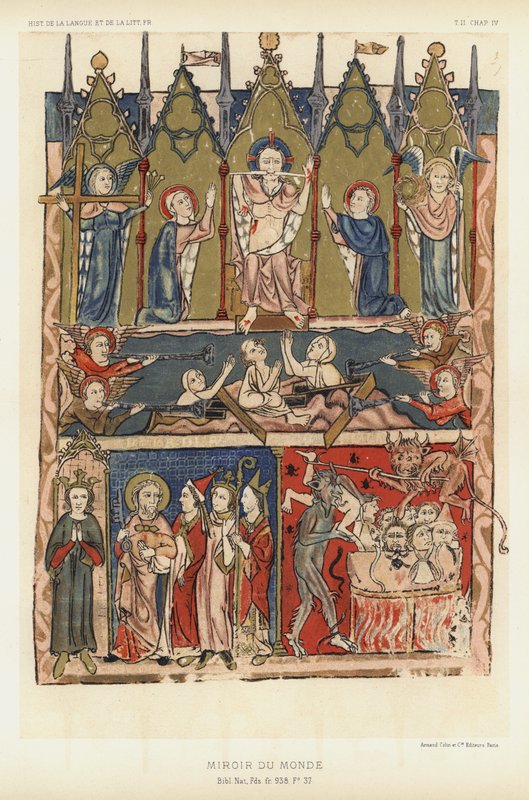Miroir Du Monde (cor litho) de French School