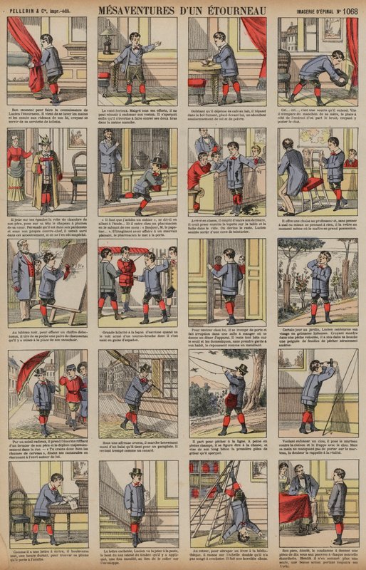 Desventuras de um estorninho (gravura colorida) de French School