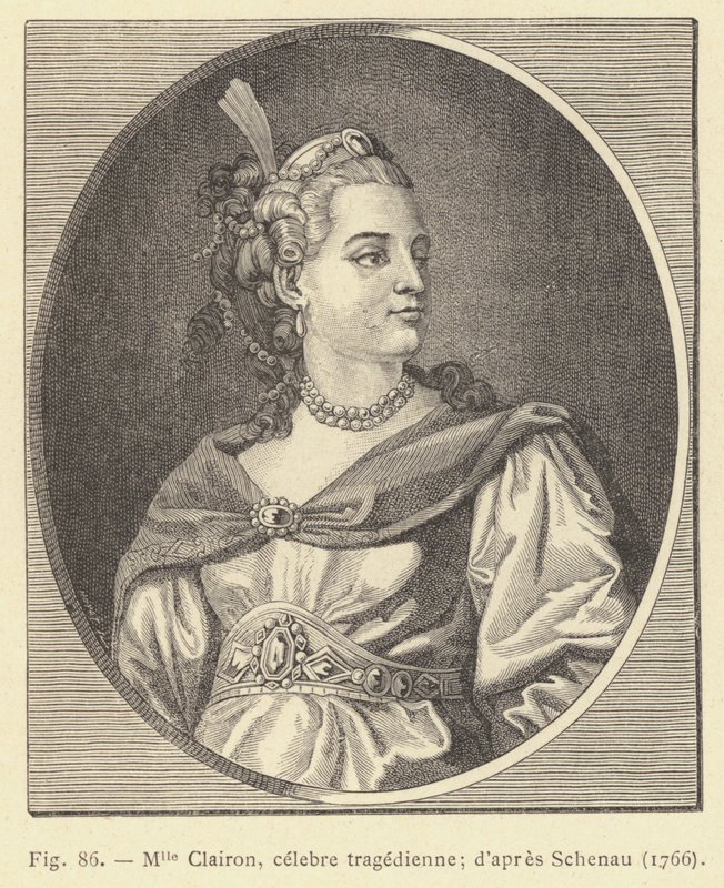 Miss Clairon, famosa tragedienne, depois de Schenau de French School