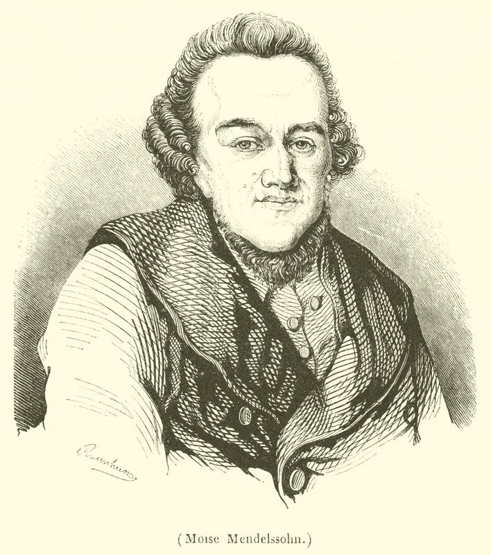 Moise Mendelssohn (gravura) de French School