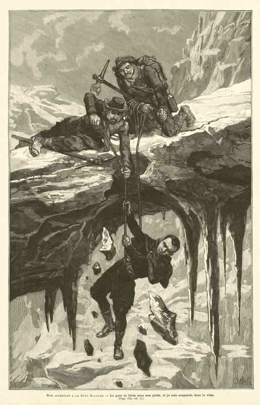 Mon Ascencion A La Dent Blanche (gravura) de French School