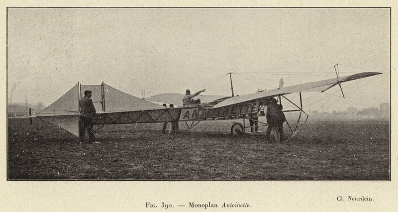Monoplan Antoinette (gravação) de French School