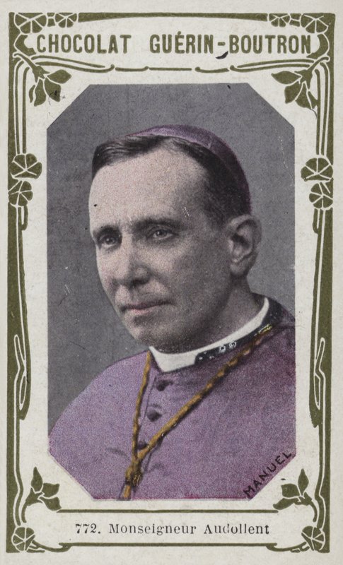 Monseigneur Audollent (foto colorida) de French School