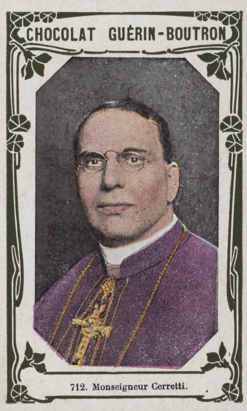 Monseigneur Cerretti (foto colorida) de French School
