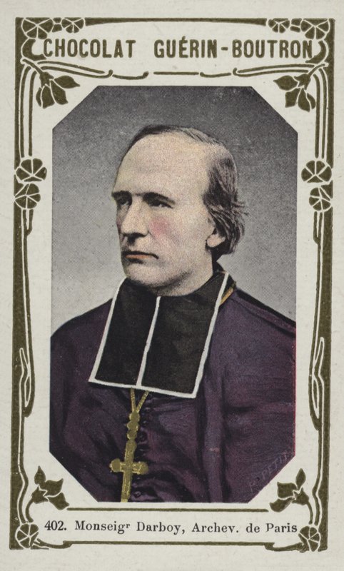 Monseigneur Darboy, Arcebispo de Paris (foto colorida) de French School