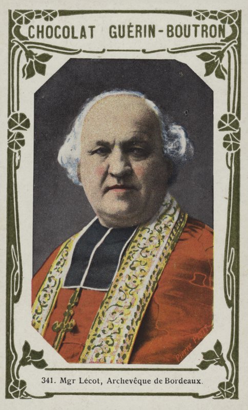 Monsenhor Lecot, Arcebispo de Bordéus (foto colorida) de French School