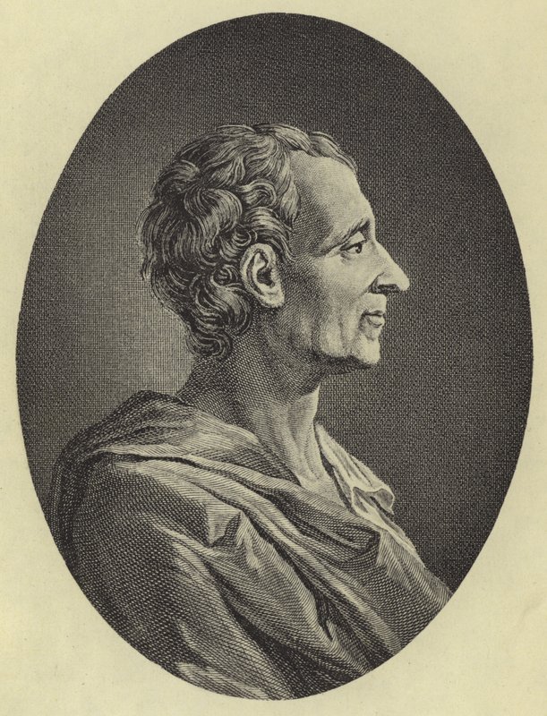 Montesquieu (fotogravação) de French School