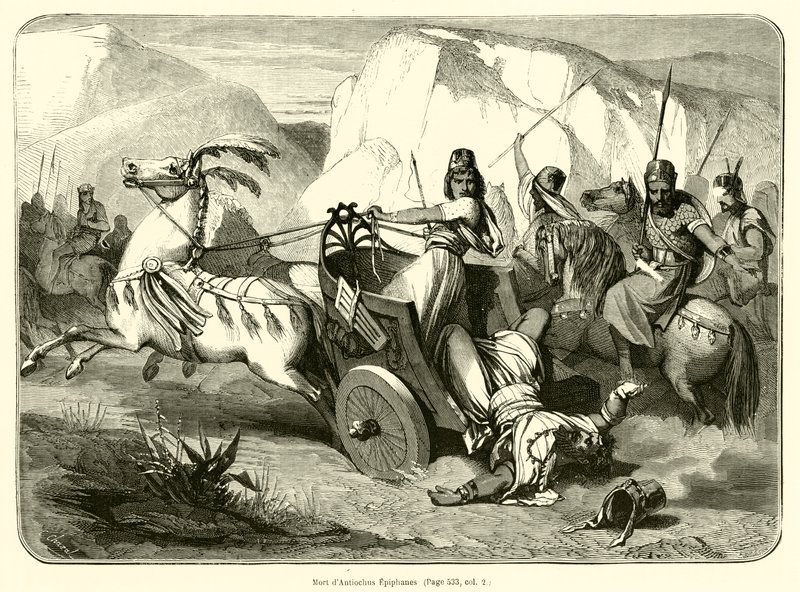 Morte de Antioquia Epífanes (gravura) de French School