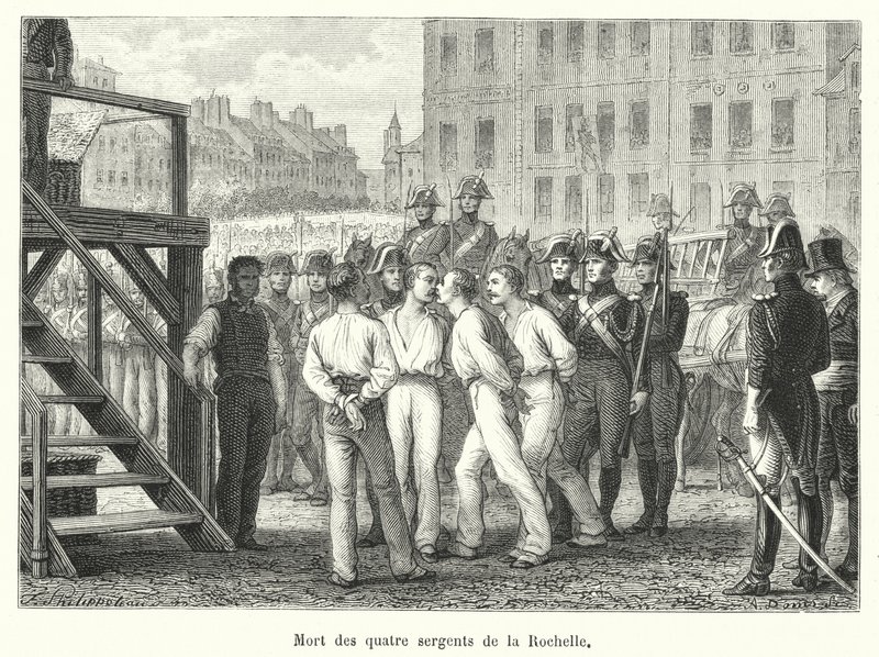 Morte dos quatro sargentos de La Rochelle de French School