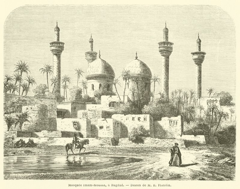 Mosquee Imam-Moussa, um Bagdad (gravação) de French School