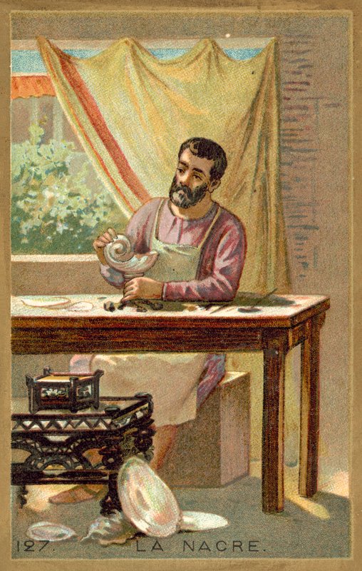 Mãe de pérola (chromolitho) de French School