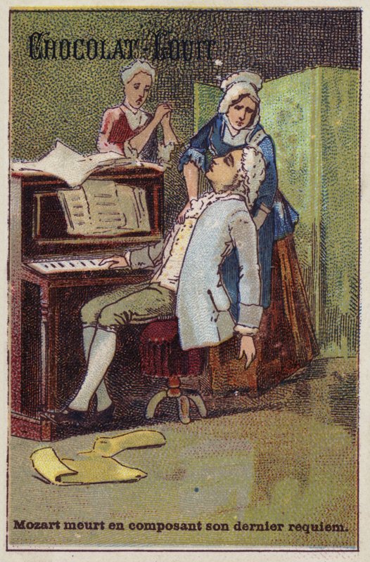 Mozart morre ao compor seu último requiem de French School