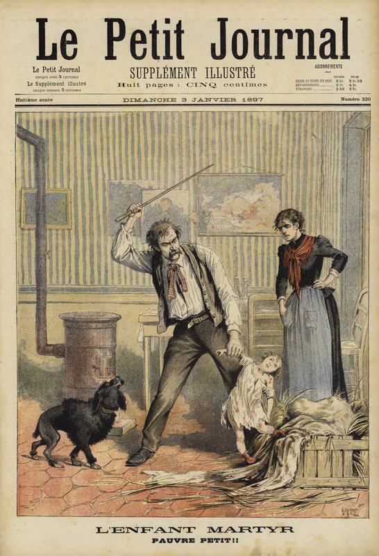 Assassinato de uma criança pequena, França, 1897 de French School