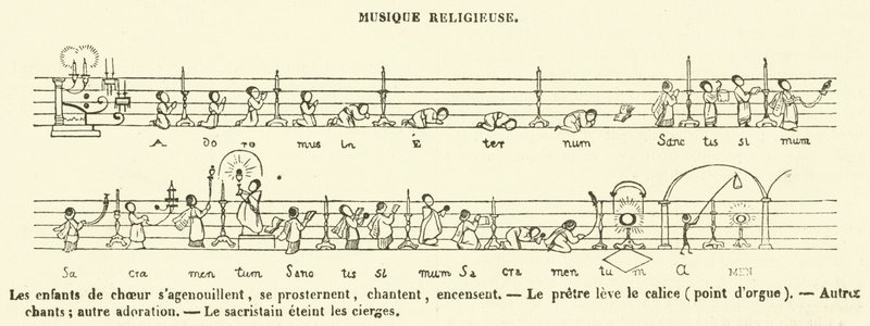 Música religiosa (gravura) de French School
