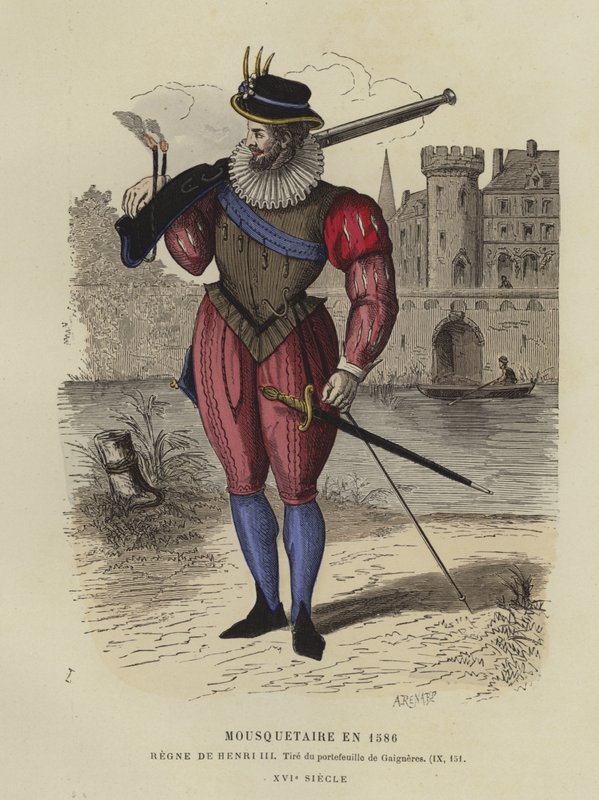 Mosqueteiro do reinado de Henrique III da França, 1586 de French School