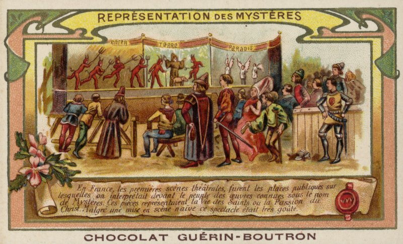 Peça misteriosa (cromolitho) de French School