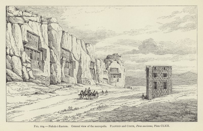 Naksh-i-Rustem, visão geral da necrópole de French School